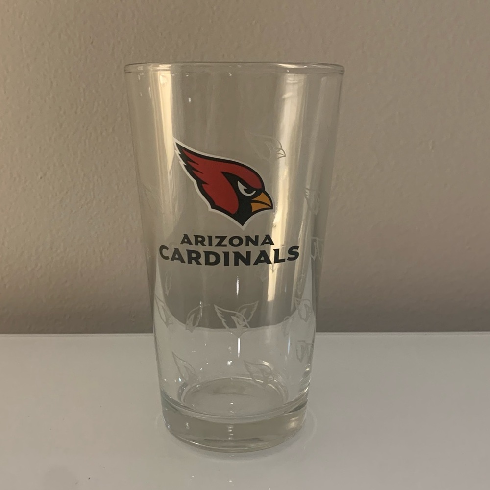 Arizona Cardinals Logo NFL 16 oz Glass Pint Cup